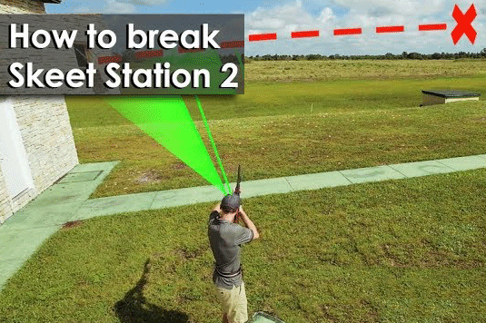 Mastering Skeet Station 2: Expert ShotKam tips for accurate clay shooting in Europe.