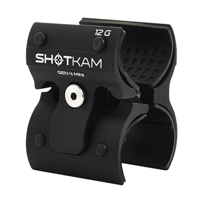 12 Gauge Gen 4 Mini ShotKam Mount – Tailored for European hunters, this mount ensures the Gen 4 Mini ShotKam is securely attached to 12 gauge shotguns for stable recording.