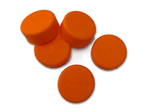 Copriobiettivi arancione (confezione da 5)