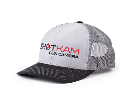ShotKam brodert grå hatt